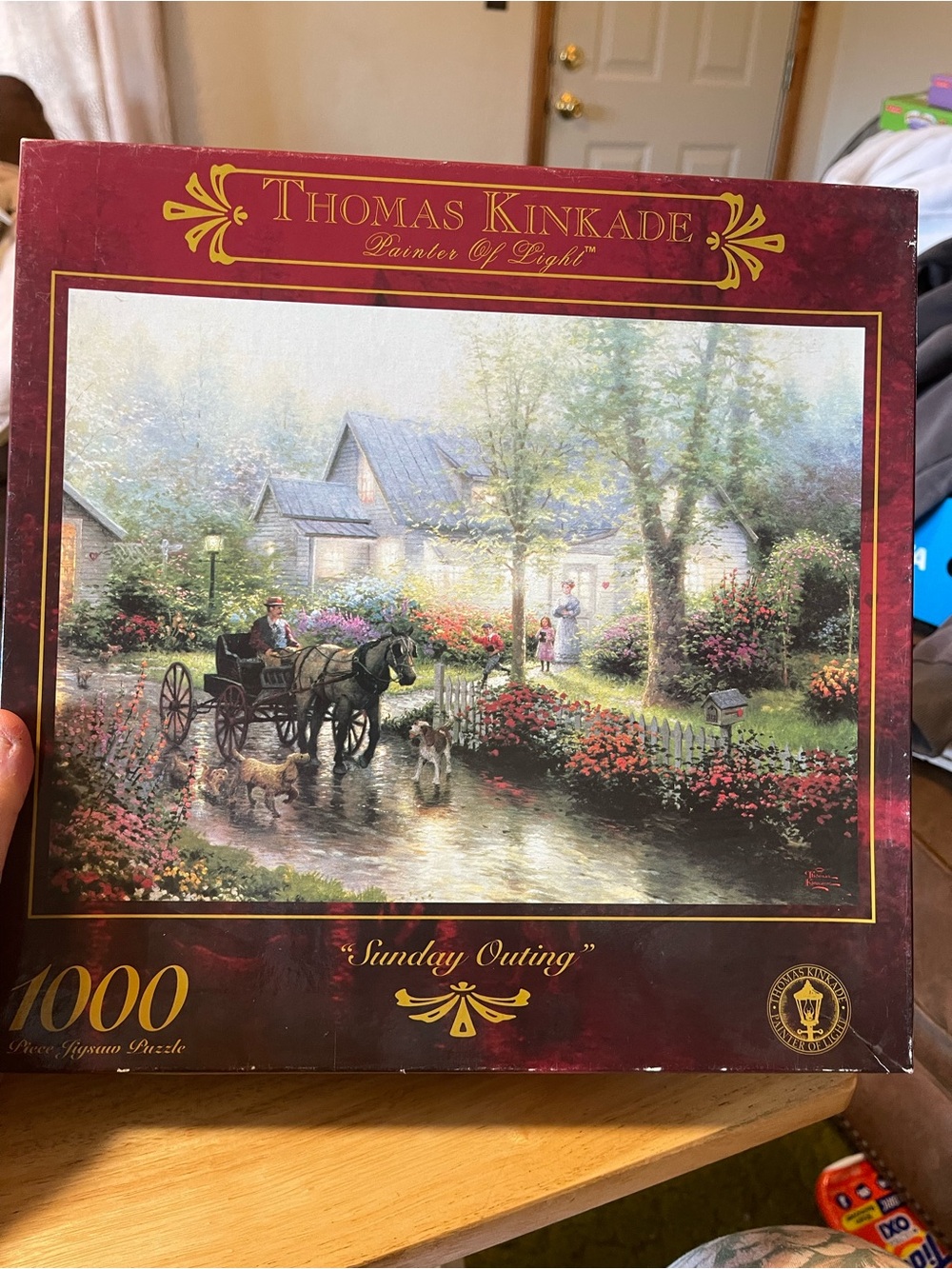 Thomas Kinkade Painter of Light "Sunday Outing" 1000 Piece Jigsaw Puzzle